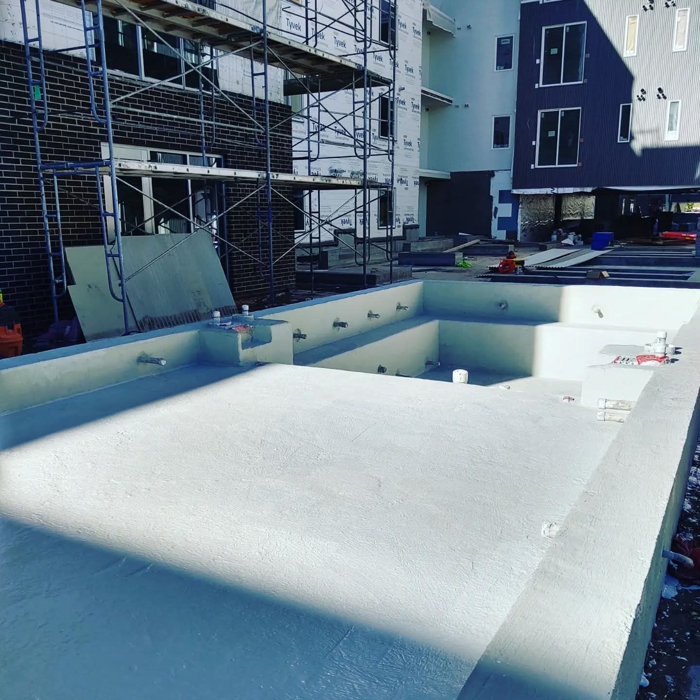 Industrial coating job